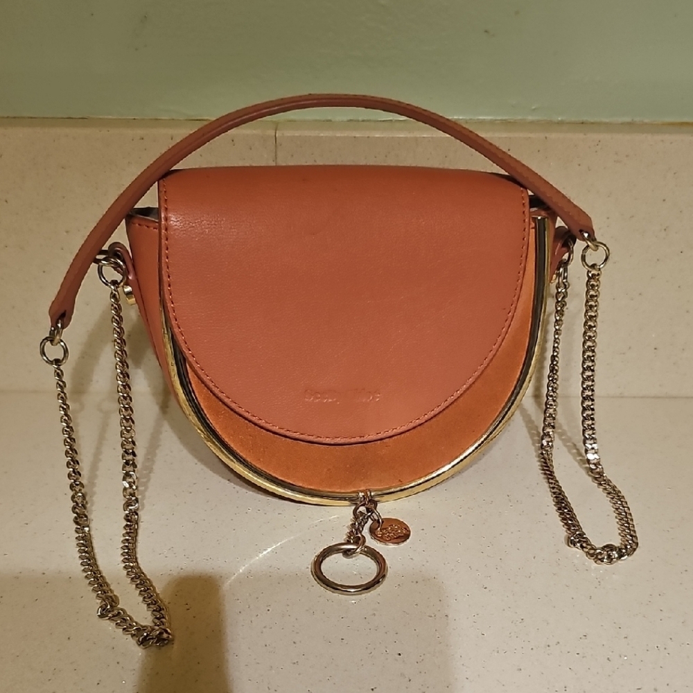 See By Chloe Tan Leather Crossbody Bag